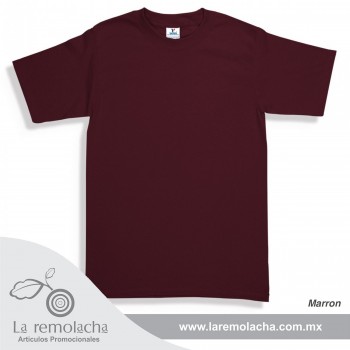 Playera Cuello Redondo Marron