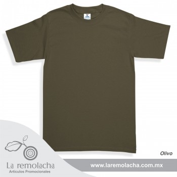 Playera Cuello Redondo Olivo