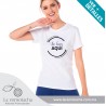Playera Dama, Cuello Redondo, Blanca, Serigrafia, Cancun.